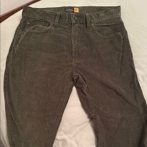 J. Crew Green Corduroy Pants Classic Style